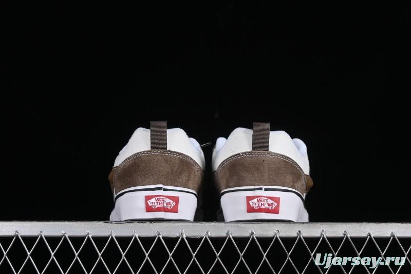 Vans Classics Knu Skool Coffee White Brown Slip-On Shoes - VN0009SAK330