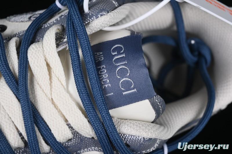 Nike Air Force 1 '07 Low Blue Star Casual Sneakers - BD0077-222