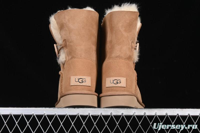 UGG Official Classic Button Sheepskin Snow Boots - 1016226 Chestnut