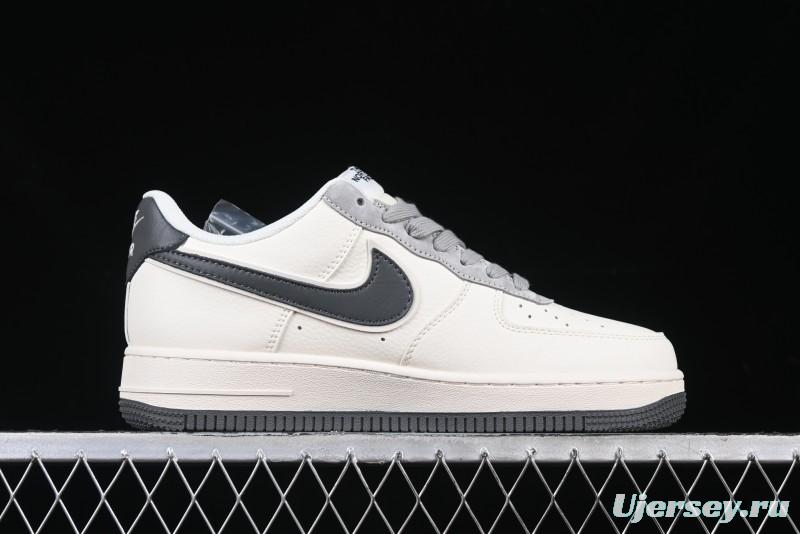 Nike Air Force 1 '07 Low The North Face Collaboration Beige Grey Check Grey Outsole Casual Sneakers - XZ6188-191