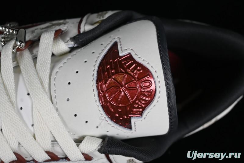 Nike Air Jordan 2 Retro AJ2 Low Top Basketball Shoes with Phoenix Embroidery Dragon Year Limited Edition - FJ5736-100