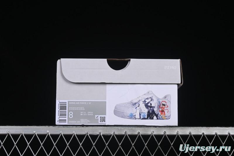 Nike Air Force 1 '07 Low Casual Sneakers with Built-in Full-Length Air Cushion - DD8959-100
