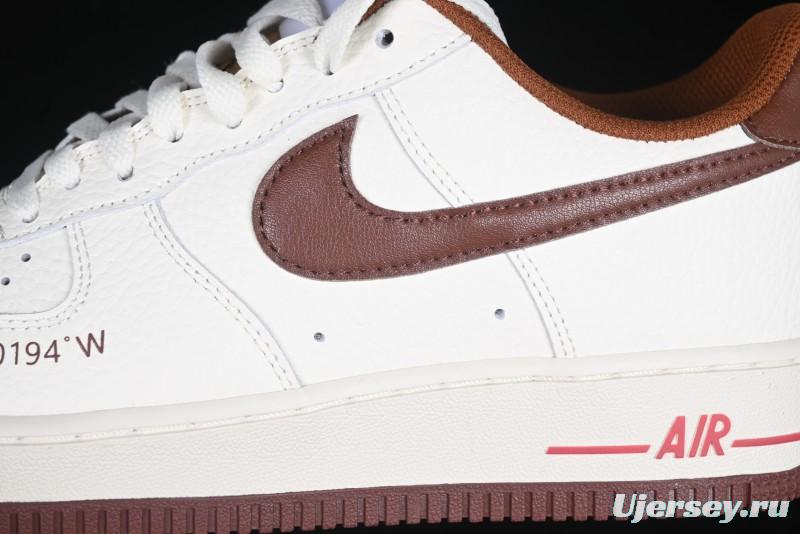 Nike Air Force 1 '07 Low Casual Sneakers with Full-Length Air Cushion - HQ7027-100