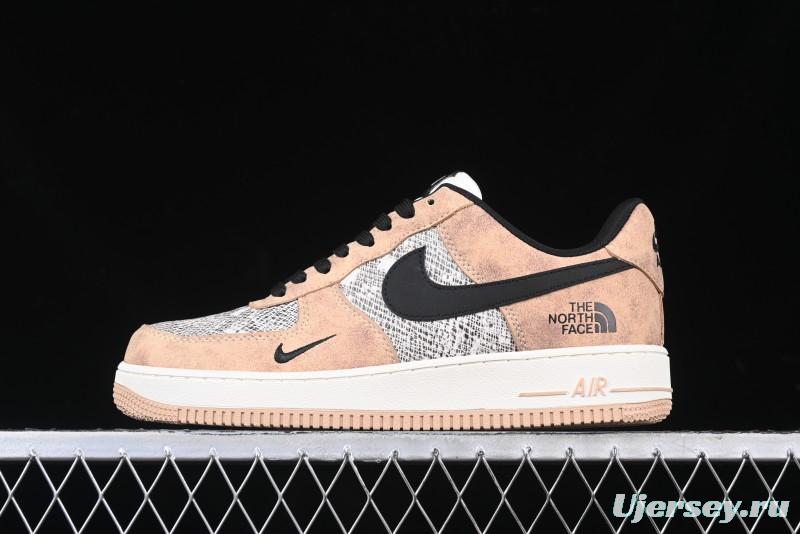 Nike Air Force 1'07 Low The North Face Collaboration - Mesh Brown Low-Top Casual Sneakers - KK1988-031