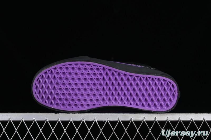 Vans Classics Knu Skool Black Purple Slip-On Shoes - VN0009QCSWE