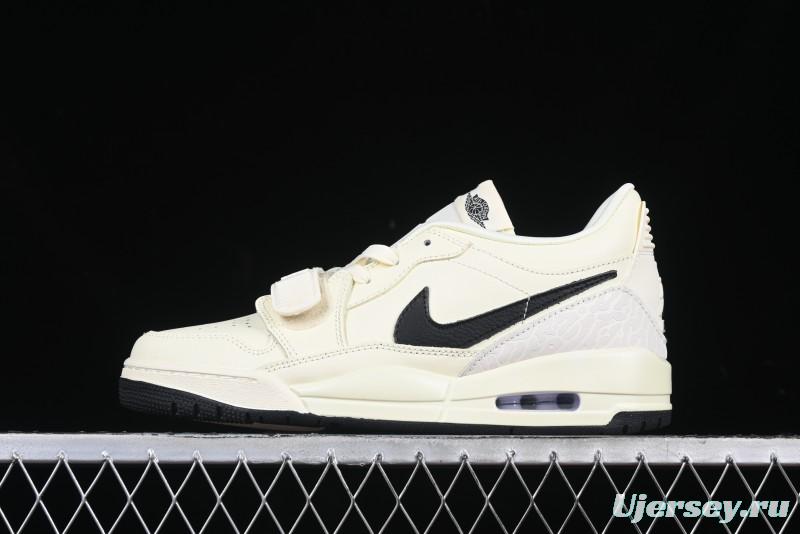 Nike Air Jordan Legacy AJ312 Low Top Sneakers with Velcro Strap and Triple Design - HV1807-101