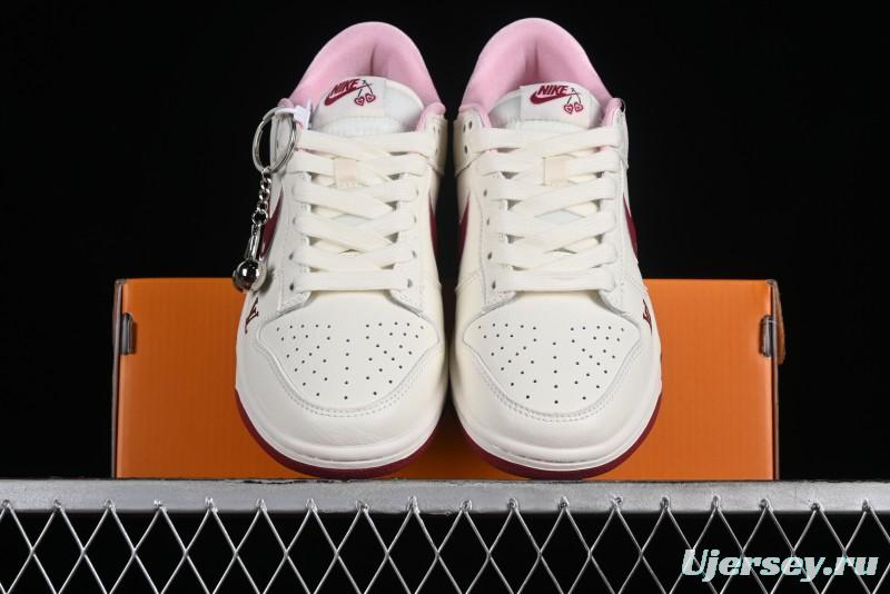 Nike SB Dunk Low Valentine's Day Limited Edition - Cherry Valentine Anniversary High-End Custom Low-Top Casual Sneakers - XX2025-312