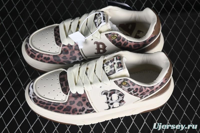 New York Yankees Chunky Liner Lux Leopard Thick Sole Casual Running Shoes - 3ASXCLE4N43BGS