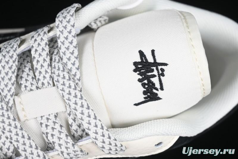 Nike Air Jordan 1 Low Retro Basketball Shoes Custom Stussy Black - FC1688-199