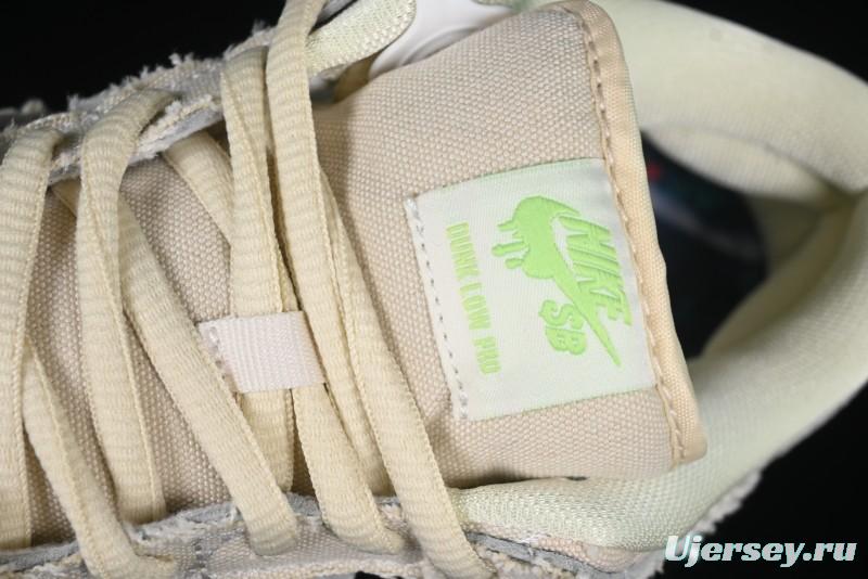 Nike SB Dunk Low "Mummy" Casual Skate Shoes with Tear-Away Fabric and Egyptian Theme - DM0774-111