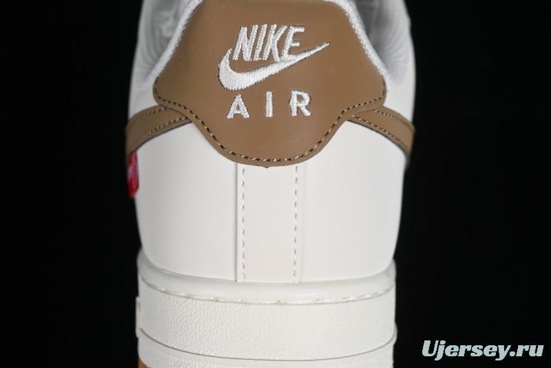 Supreme x Nike Air Force 1 '07 Low Skateboarding Shoes - Coffee Brown - HD1968-019