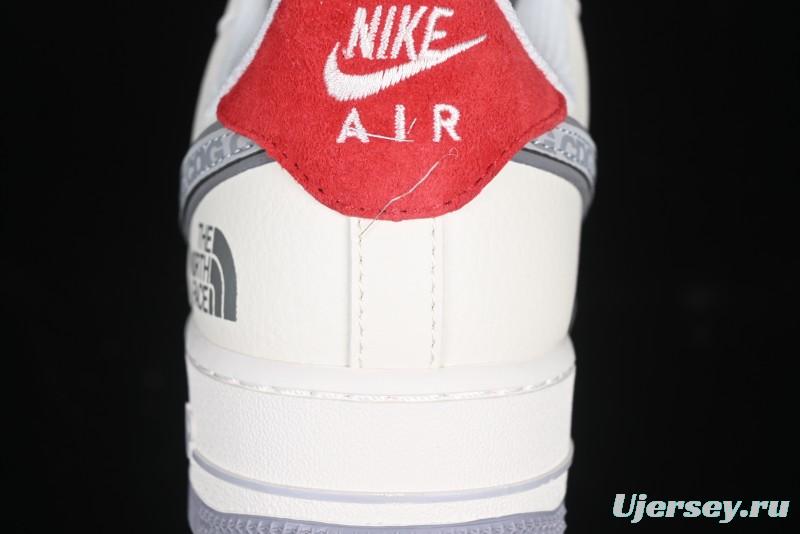 Nike Air Force 1 '07 Low The North Face x CDG Retro Casual Sneakers with Full-Length Air Cushion - DM6688-049
