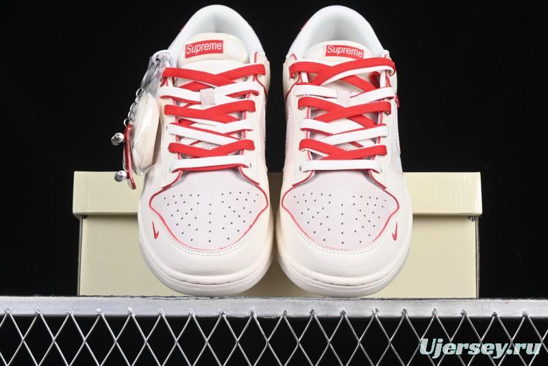 Nike SB Dunk Low Supreme Collaboration Anniversary Custom Low-Top Casual Sneakers - DM6868-033