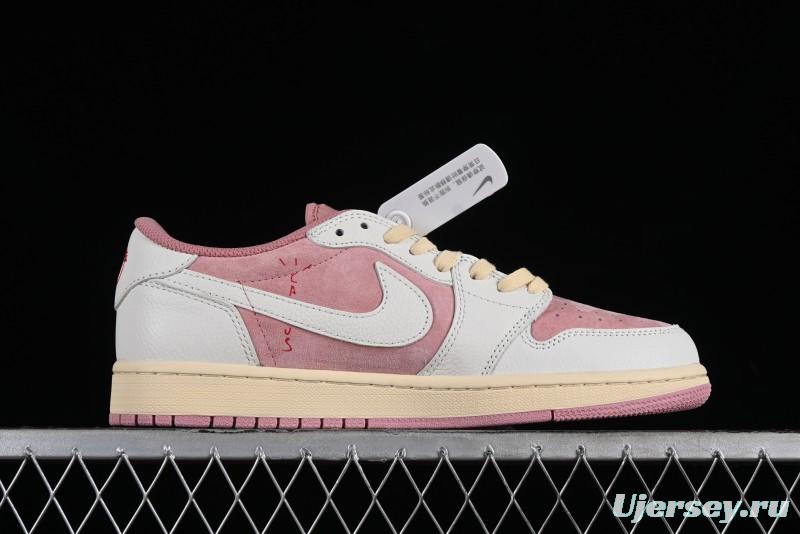Nike Travis Scott x Air Jordan 1 Low OG AJ1 Reverse Swoosh Sneakers - DM7866-600