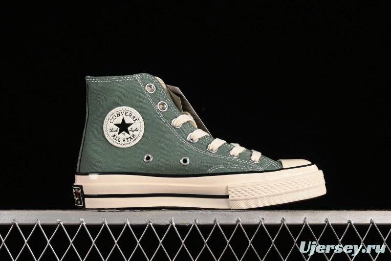 Converse Chuck 1970s High Top Casual Canvas Sneakers in Pine Green - A06521C