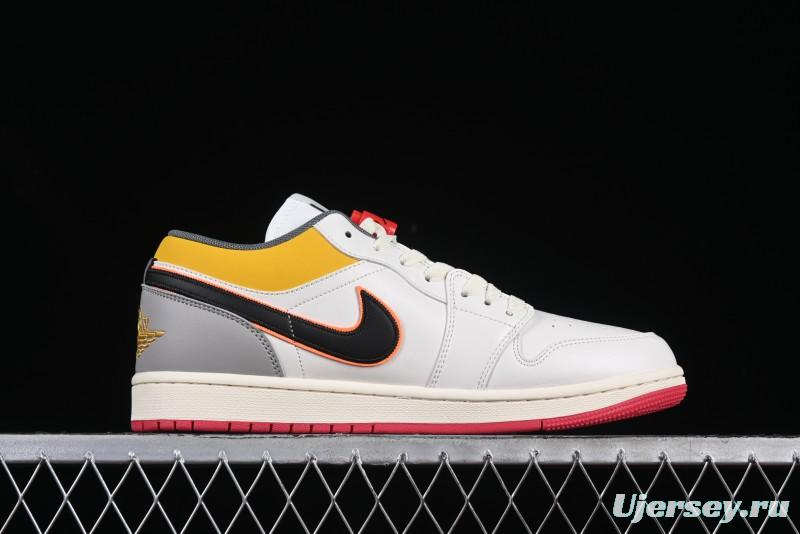 Nike Air Jordan 1 Low AJ1 Mismatch Colorway Low-Top Casual Sneakers - HV4511-133