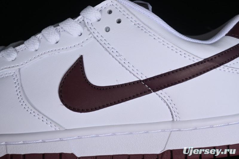 Nike SB Dunk Low White Red Colorway Low-Top Casual Skateboarding Shoes - DV0831-102