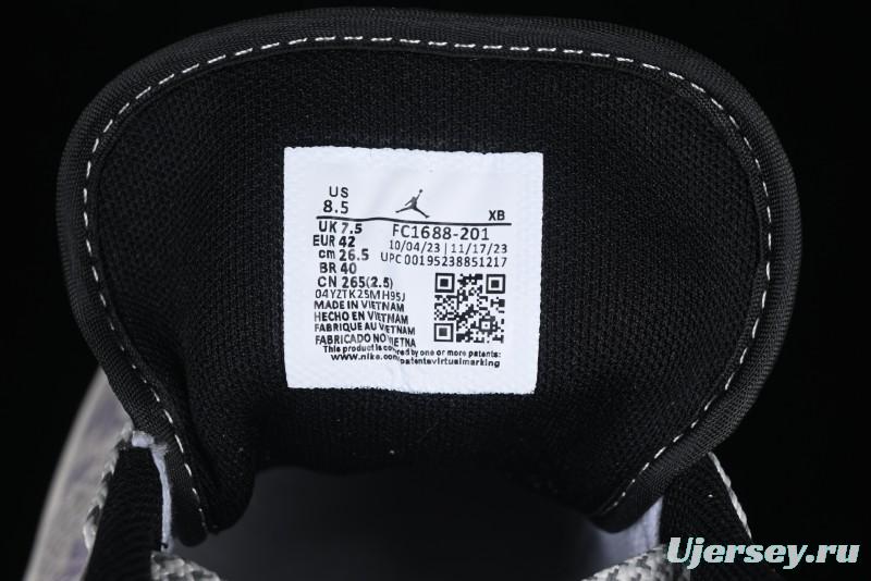 Nike Air Jordan 1 Low AJ1 Stussy Snake Year Limited Edition Purple Snake Grain High-End Custom Retro Basketball Shoes - FC1688-201