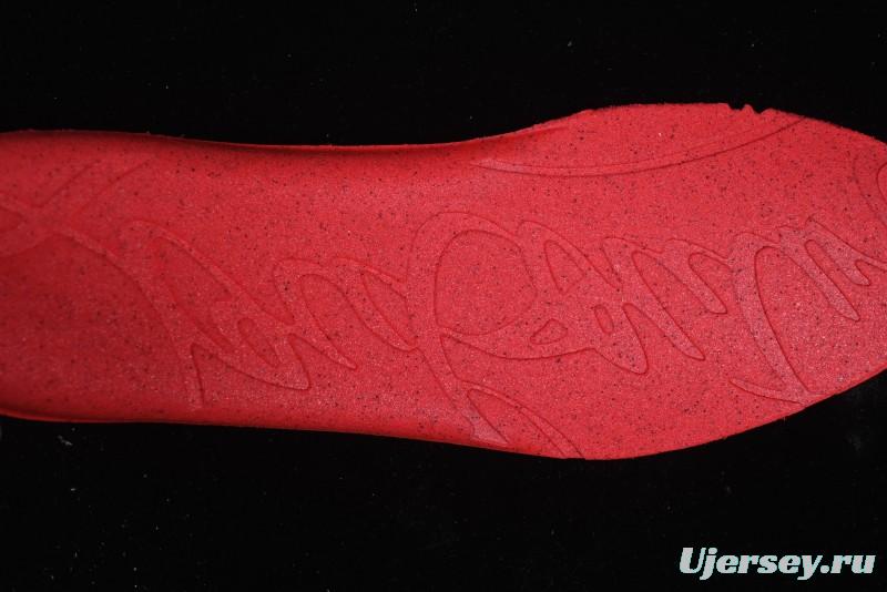 Christian Louboutin Funnyto Flat Comfortable Fashion Low-Top Sneakers in White Yellow Red - X.D4