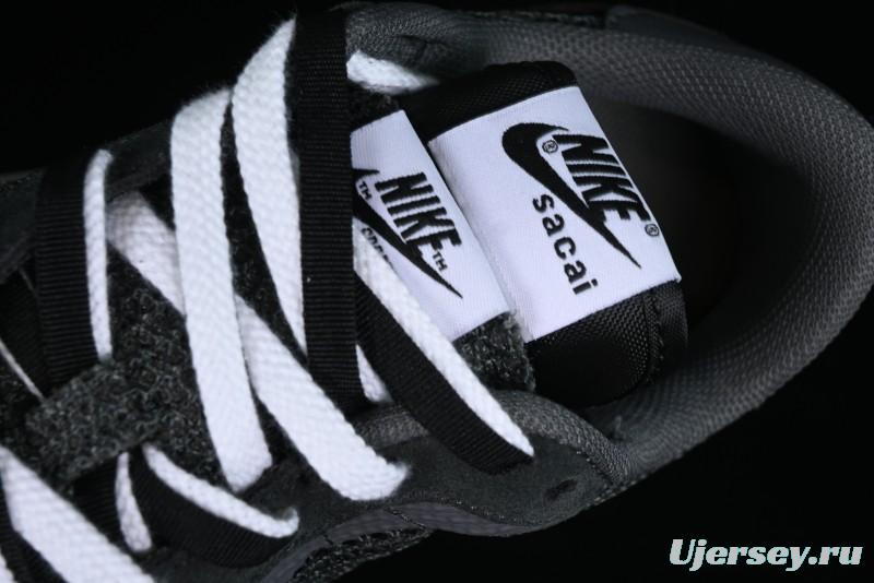 Nike Sacai VaporWaffle 3.0 Deconstructed Sneakers with Overlapping Swoosh and Double Tongue - CV1363-105