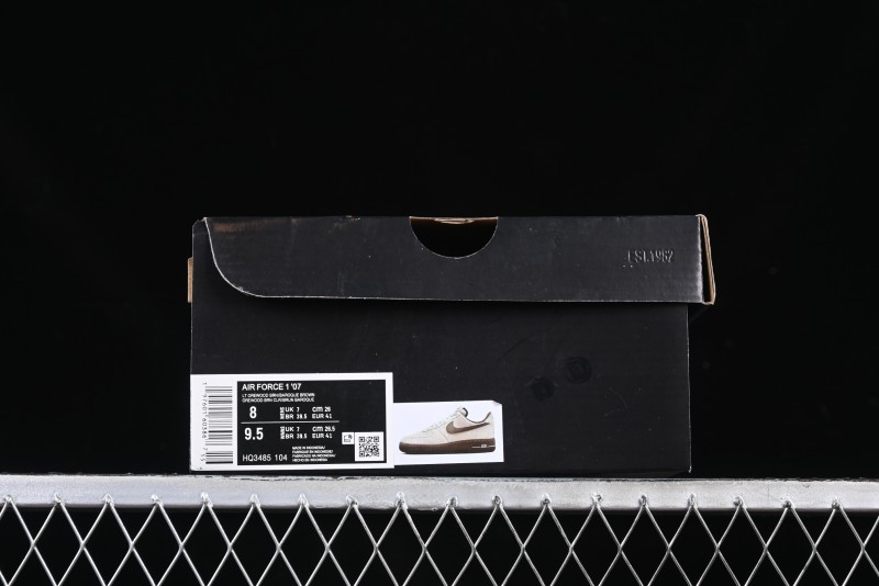 Nike Air Force 1 '07 Low Casual Sneakers with Full-Length Air Cushion - HQ3485-104