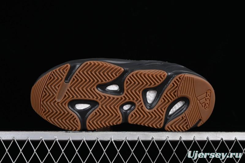 Adidas Yeezy Boost 700 V2 Utility Black Running Shoes with 3M Reflective Details - FV5304