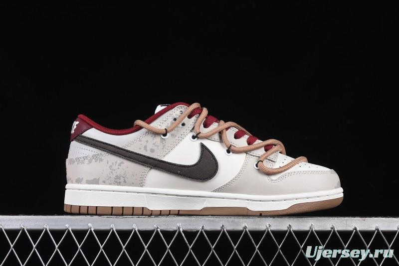 Nike Dunk Low Retro Vintage Distressed Graffiti Deconstructed Casual Sneakers - FB7160-161
