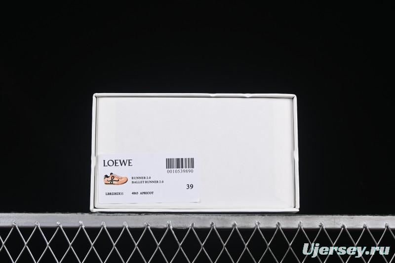 Loewe Ballet Runner 2.0 Sneakers Retro Style Lightweight Training Shoes - Apricor