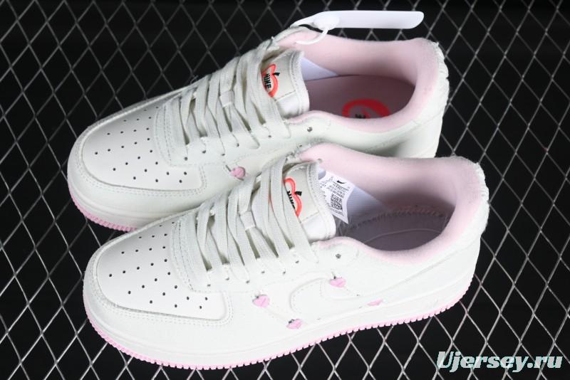 Nike Air Force 1 '07 Low Valentine's Day Limited Casual Sneakers with Full-Length Air Cushion - HV5992-111