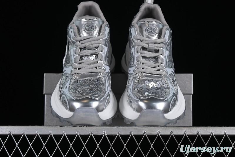 GG-CC Casual Sandals with Asymmetric Design and Cool Functional Style - 70119-3 Silver