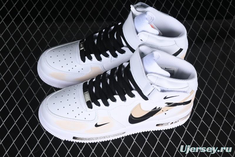 Nike Air Force 1 '07 Mid Broken Hook Spray Paint Anime Theme Casual Sneakers - ZH0316-058