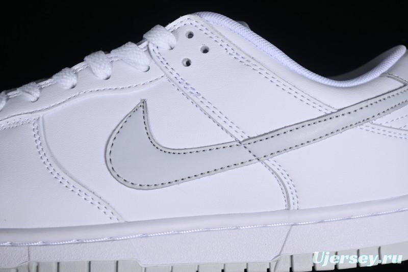 Nike SB Dunk Low All-White Low-Top Casual Skate Shoes - DV0831-101