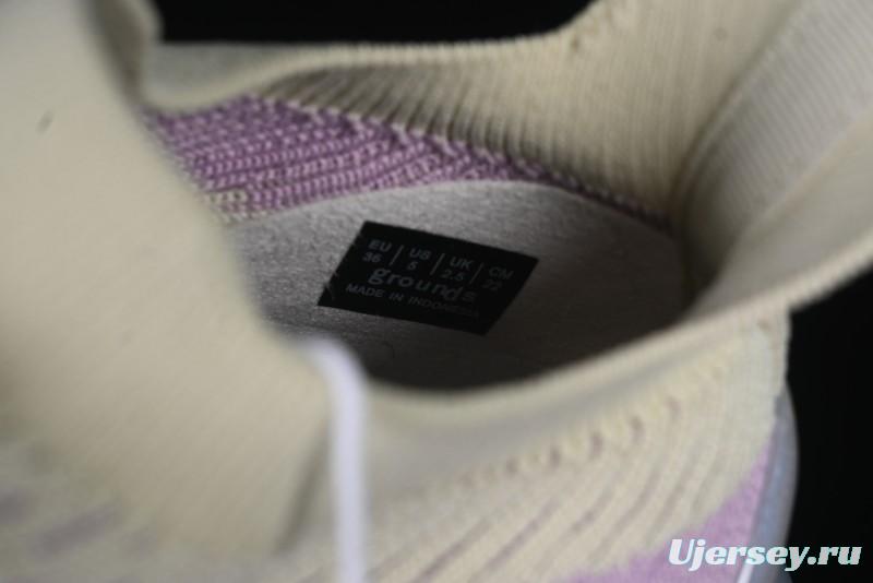 Grounds Big Bubble High Platform Sneakers in Cream Lilac - AJE5