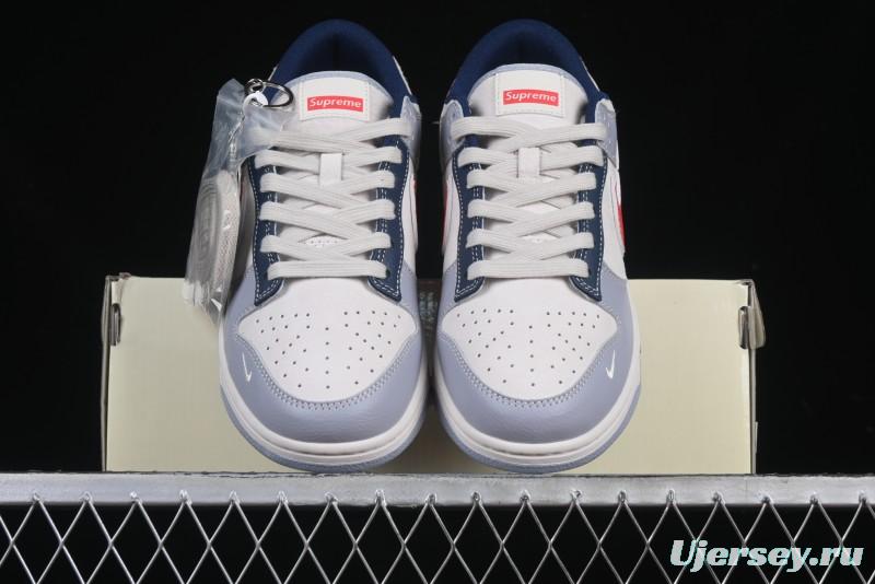 Nike SB Dunk Low Supreme Collaboration Anniversary Custom Low-Top Casual Sneakers - DM6868-045