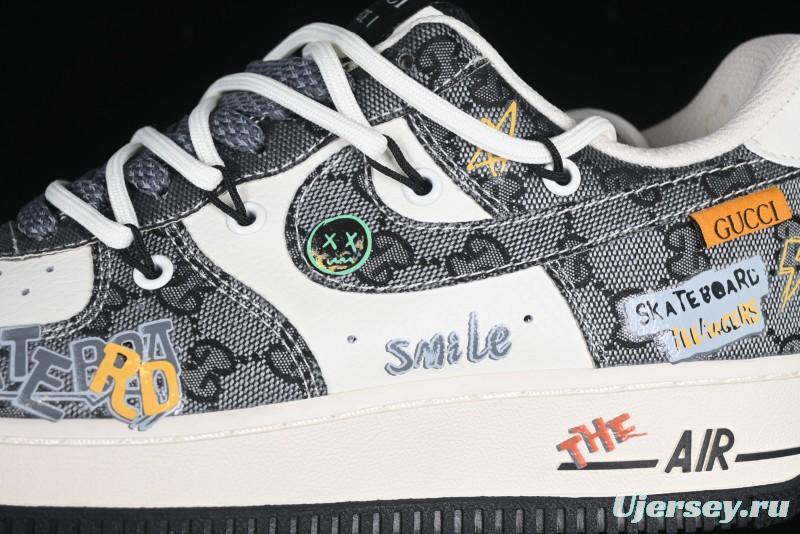 Nike Air Force 1 '07 Low Hip Hop Gucci Style Casual Sneakers - BD0077-555