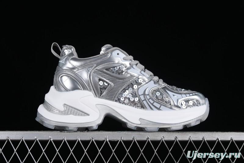 GG-CC Casual Sandals with Asymmetric Design and Cool Functional Style - 70119-3 Silver