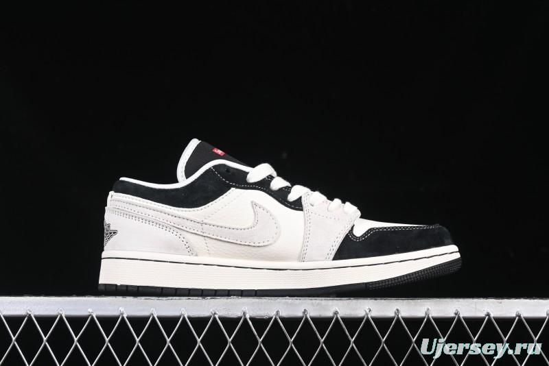 Nike Air Jordan 1 Low Supreme Collaboration Spider Custom High-End Retro Basketball Shoes - XS6086-007
