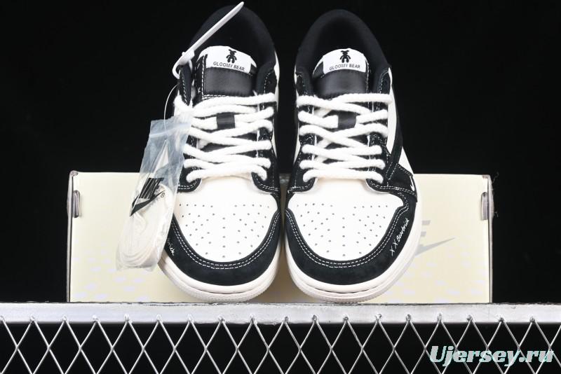 Nike Travis Scott x Fragment Design x Air Jordan 1 Low OG SP AJ1 Collaboration Sneakers - SJ2086-138