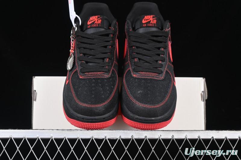 Nike Air Force 1 '07 Low Casual Sneakers in Heartbeat Orange with Full-Length Air Cushion - DF0188-015