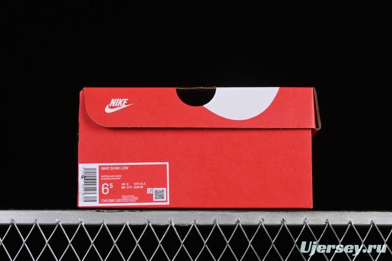 Nike Dunk Low Letter Panda Black Grey High Street Deconstructed SB Strap Low-top Casual Skate Shoes - CW1590-100