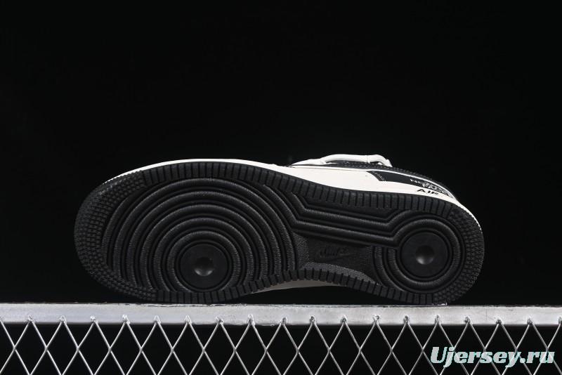 Nike Air Force 1 '07 Low The North Face Collaboration Suede Black Drawstring Casual Sneakers - SJ1198-101