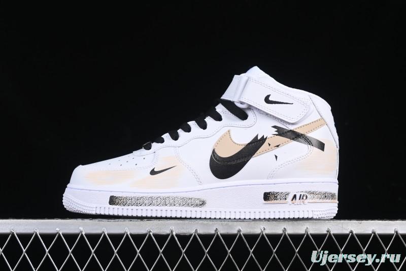 Nike Air Force 1 '07 Mid Broken Hook Spray Paint Anime Theme Casual Sneakers - ZH0316-058
