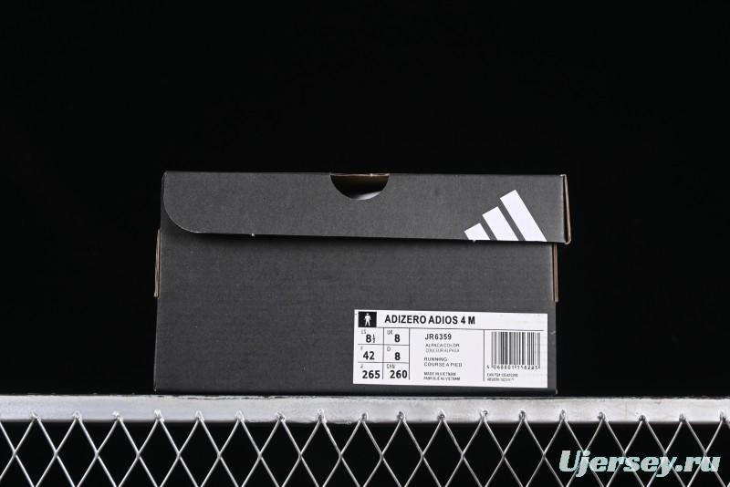 Adidas Adizero Adios 4 M Running Shoes Lightweight Breathable Low-Top - JR6359
