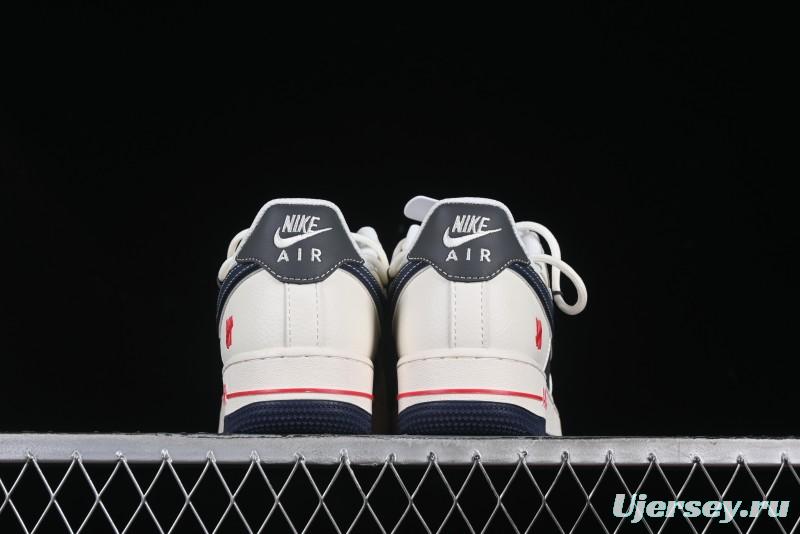 Nike Air Force 1 '07 Low UN Collaboration White Blue Lace-Up Casual Sneakers - SJ1198-103