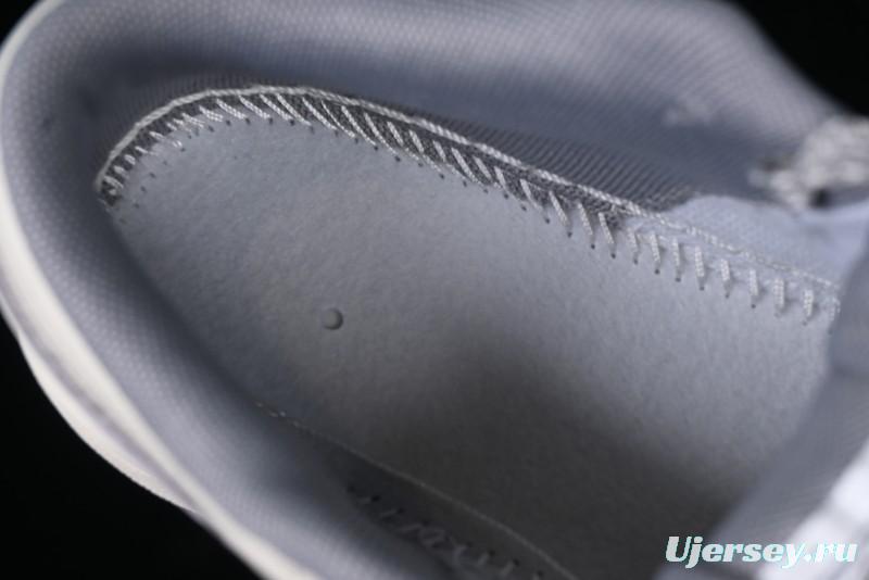 Nike Air Jordan 1 Low Stussy Collaboration - Retro Basketball Shoes in Light Grey - SJ9950-044