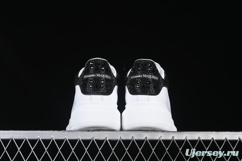 Alexander McQueen Oversized Sneakers with Black Suede Heel Detail - D.E5