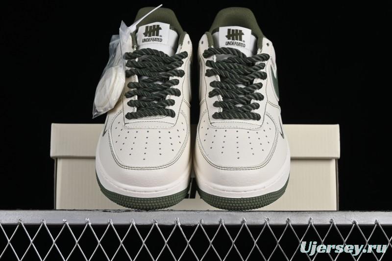 Nike Undefeated x Air Force 1'07 Low Military Green Hemp Rope Casual Sneakers - UT2023-202