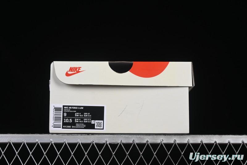 Nike Air Force 1 '07 Low Dior Collaboration Grey Blue Ghost Face Casual Sneakers - KK1988-044