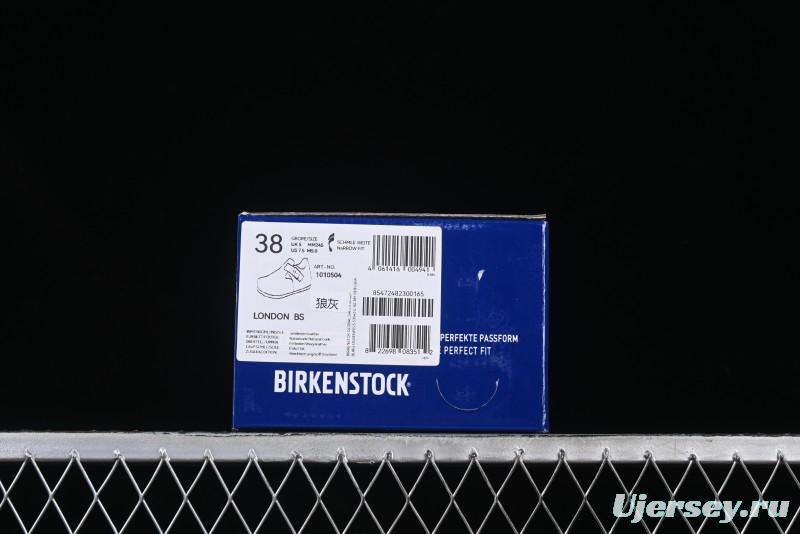 Birkenstock London BS Unisex Slip-On Comfort Shoes with Soft Suede Leather and Lambswool Insole - BS