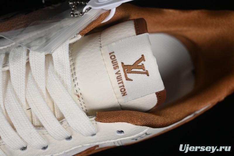 Nike Air Force 1 '07 Low LV Collaboration - Beige Brown Pigskin Casual Shoes CV1724-112